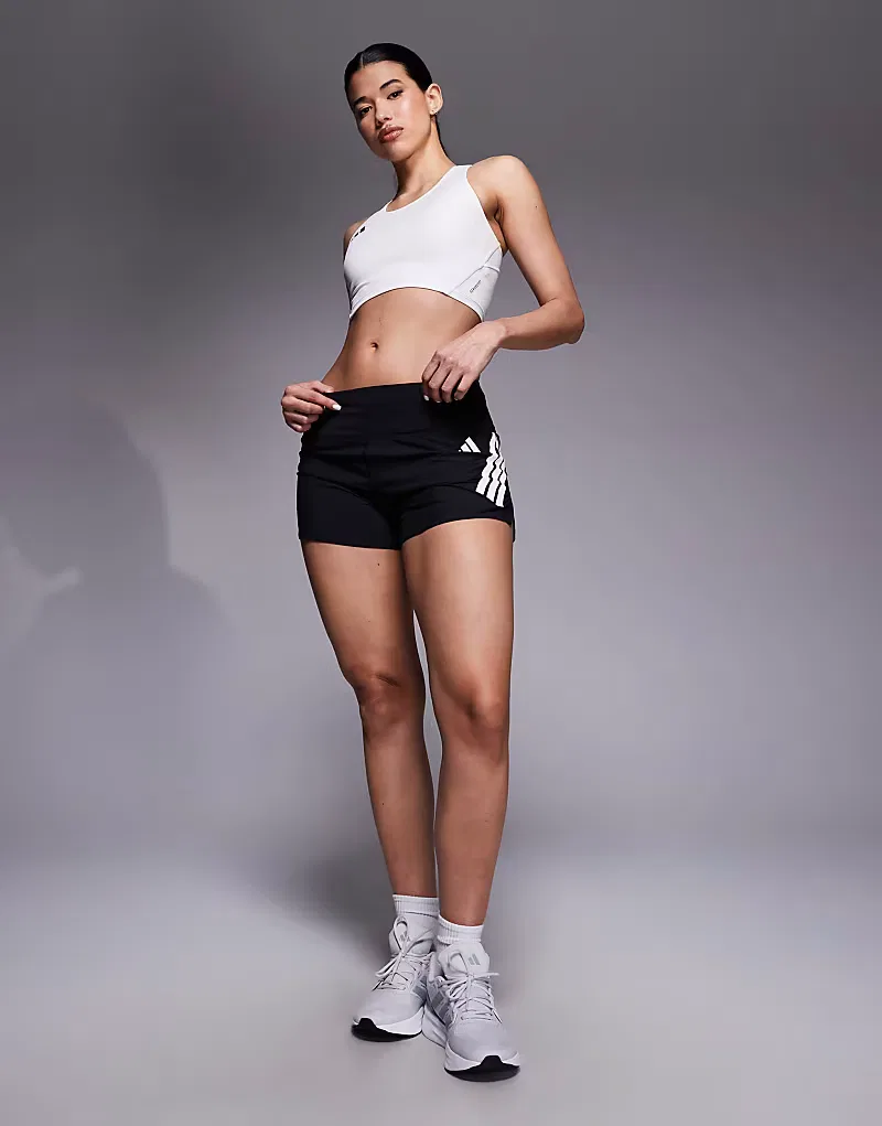Беговые шорты Adidas Adi365 с тремя полосками, черный