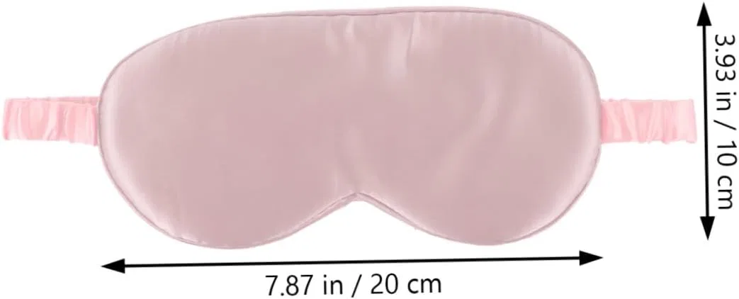 Маска для сна из шелка, FRCOLOR, 20x10x2 см, Pink — фото 2
