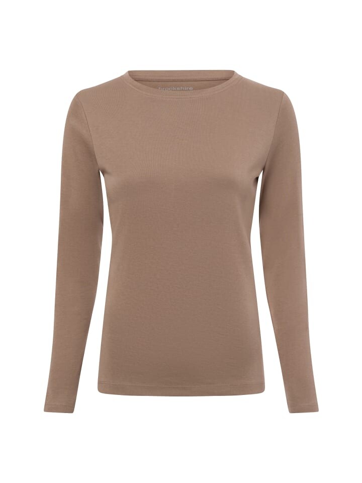 

Футболка brookshire Langarmshirt, серо-коричневый