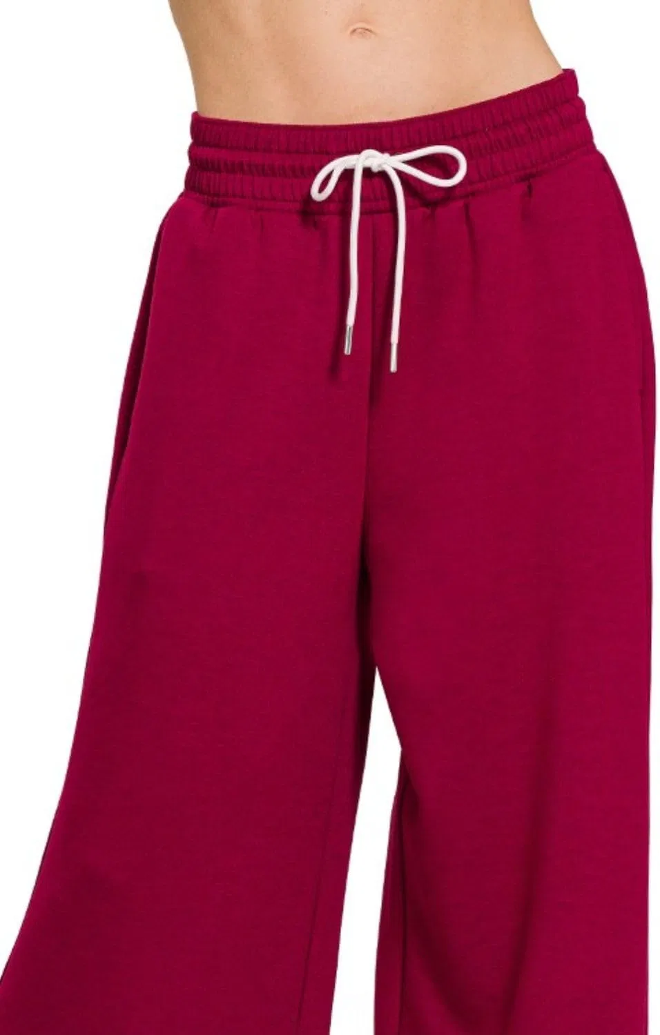 Мужские брюки свободного кроя с завязкой, Scuba Drawstring, Cabernet — фото 4