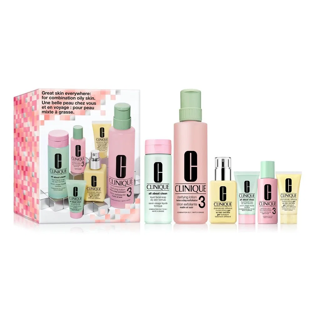 Набор косметики для ухода Great Skin Everywhere Clinique, Для жирной кожи