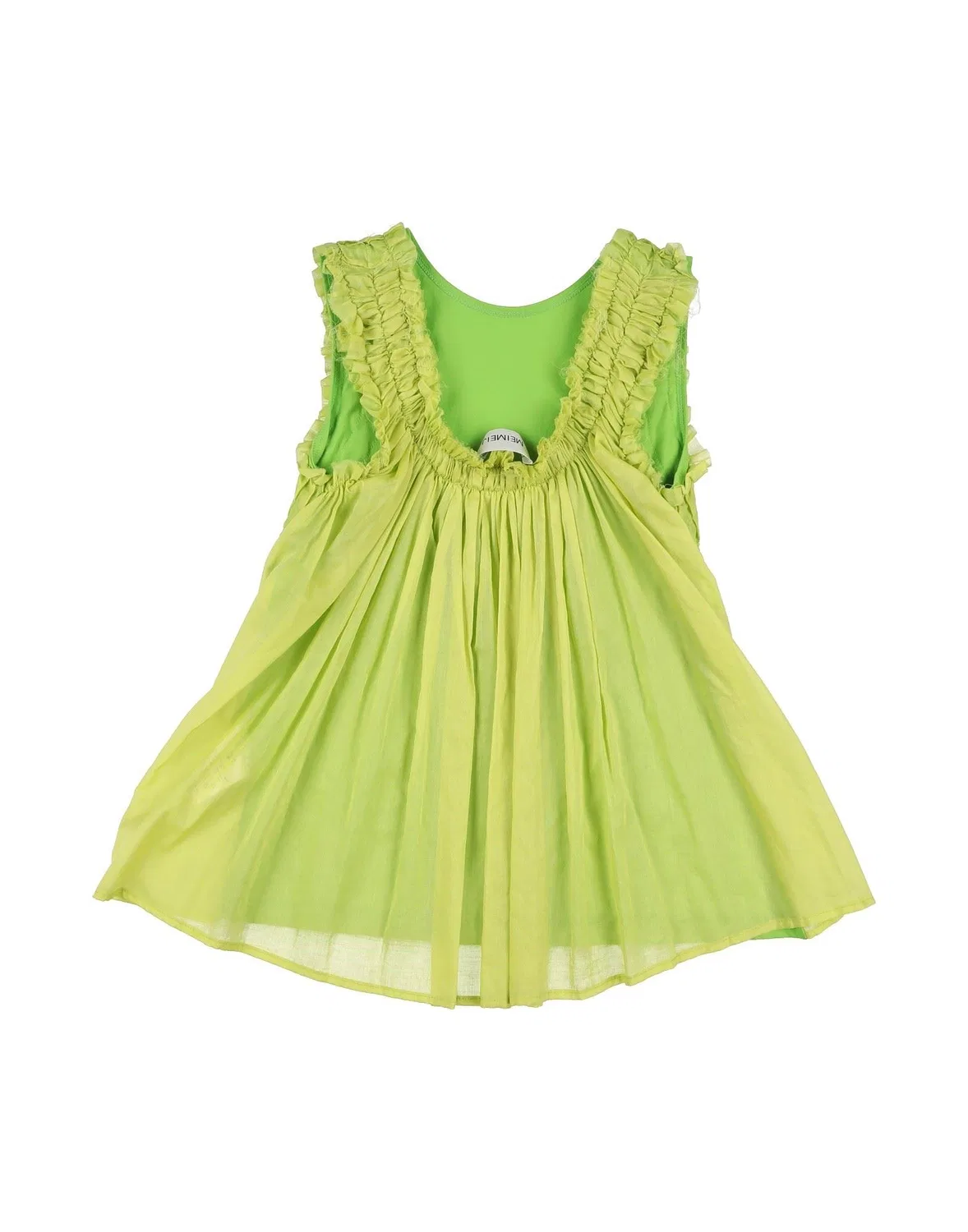 Детский топ для девочек тканый Lime Green Meimeij — фото 2