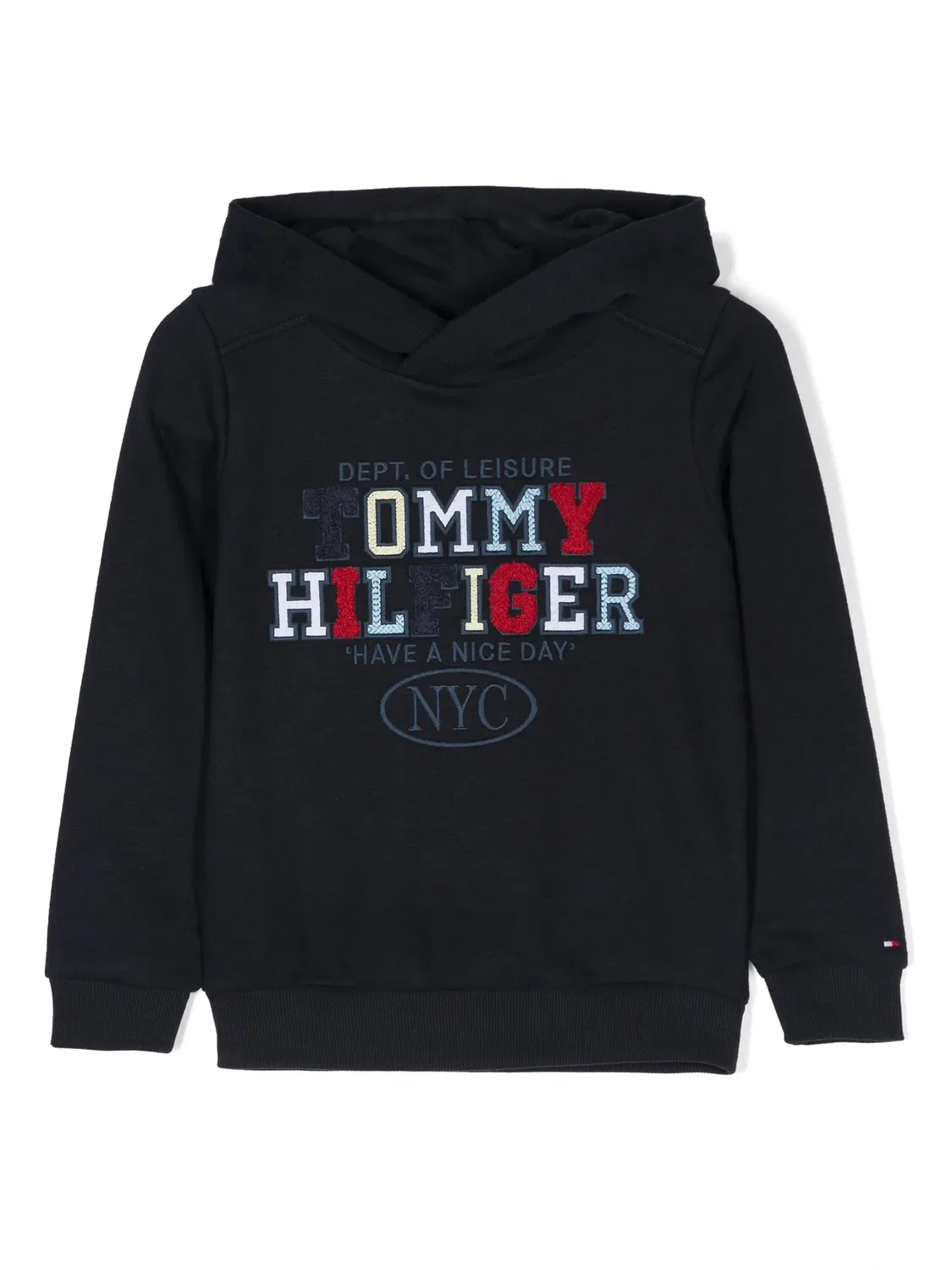 Худи с вышитым логотипом Tommy Hilfiger, синий
