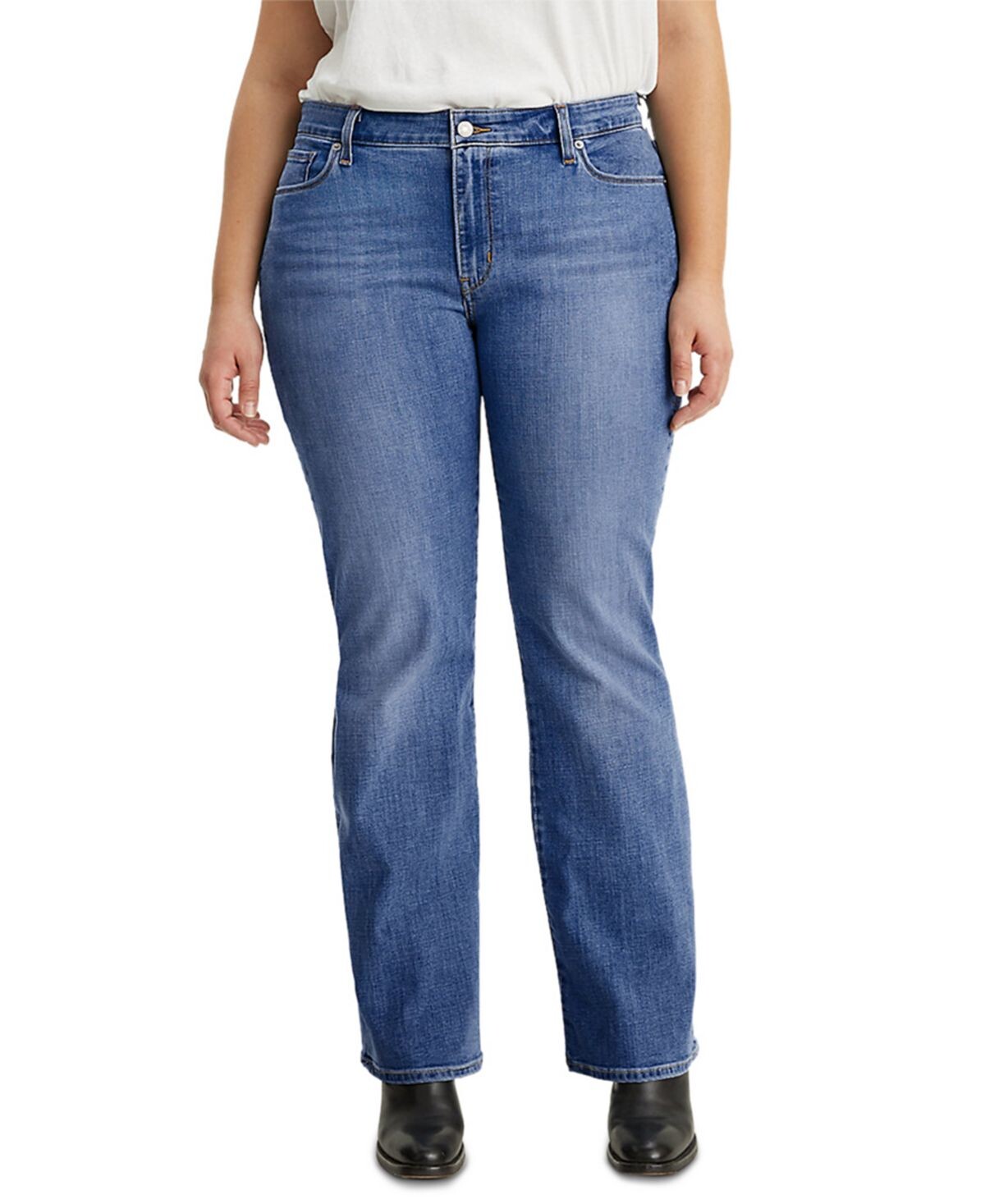 

Модные классические джинсы bootcut большого размера 415 Levi's, мульти