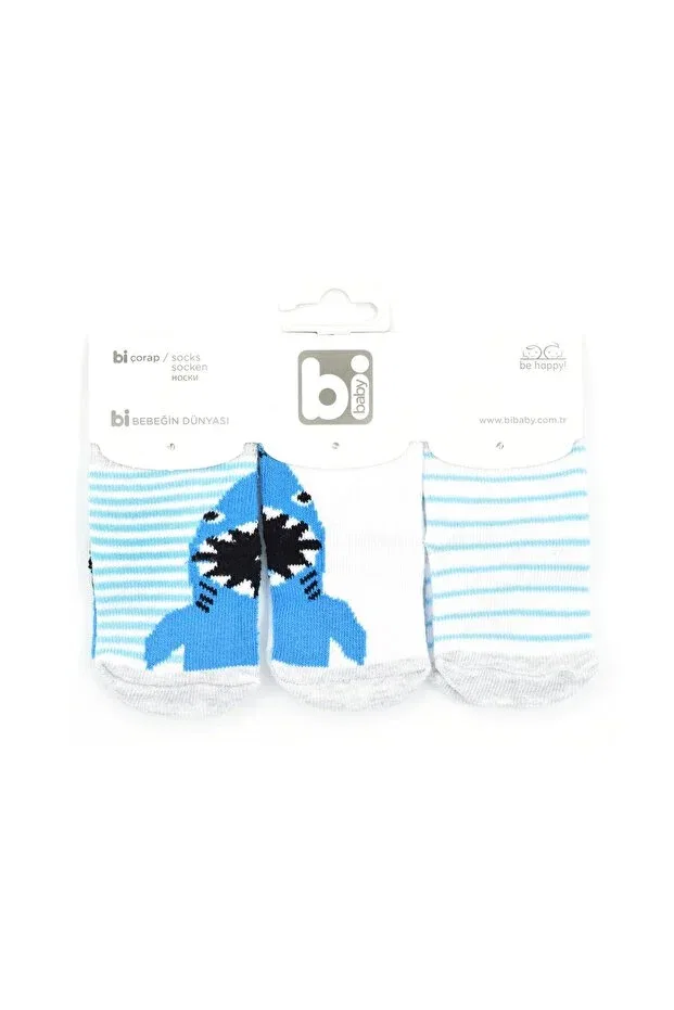 Детские носки для новорожденных с рисунком Shark Bibaby, Turquoise