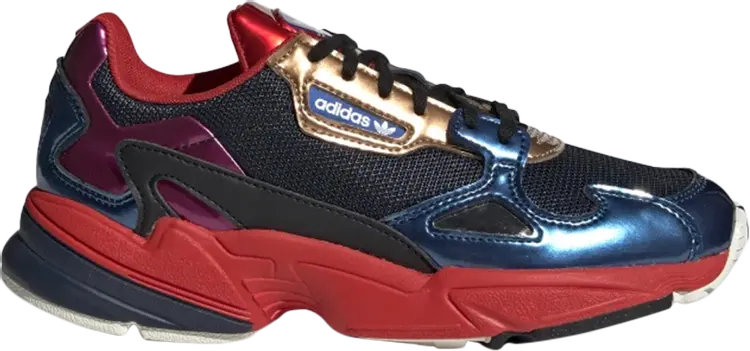 Кроссовки Adidas Wmns Falcon 'Collegiate Navy Red', синий — фото 2