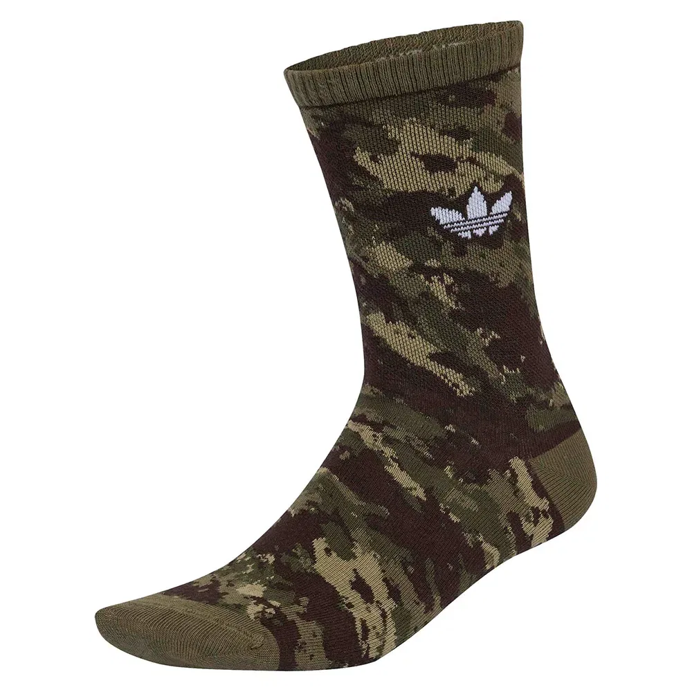Носки Camo crew socks 2 pairs Adidas Originals, зеленый