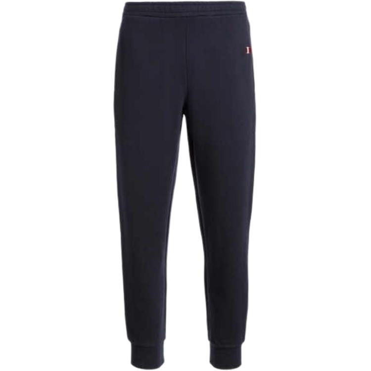 

BALLY SS25 вязаные спортивные штаны мужские темно-синие