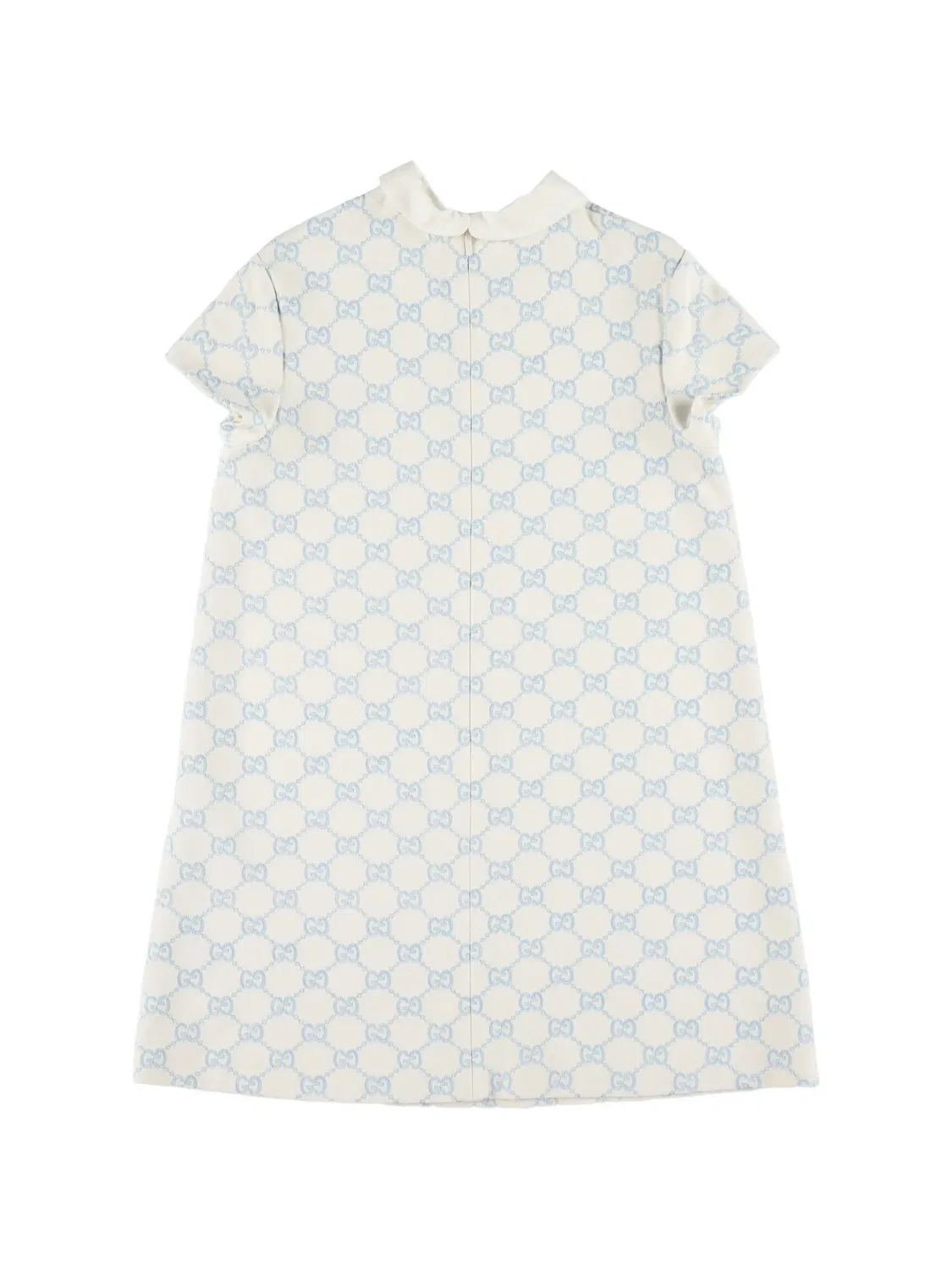 Платье с короткими рукавами Gucci Kids, нейтральные цвета — фото 2