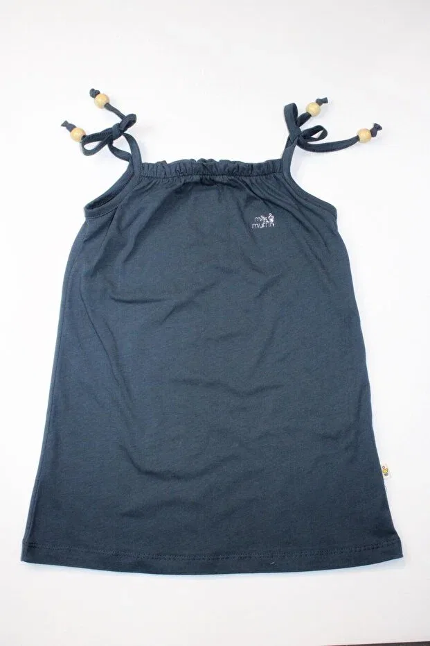 Детское платье для девочек хлопковое Milk & Muffin, Navy Blue