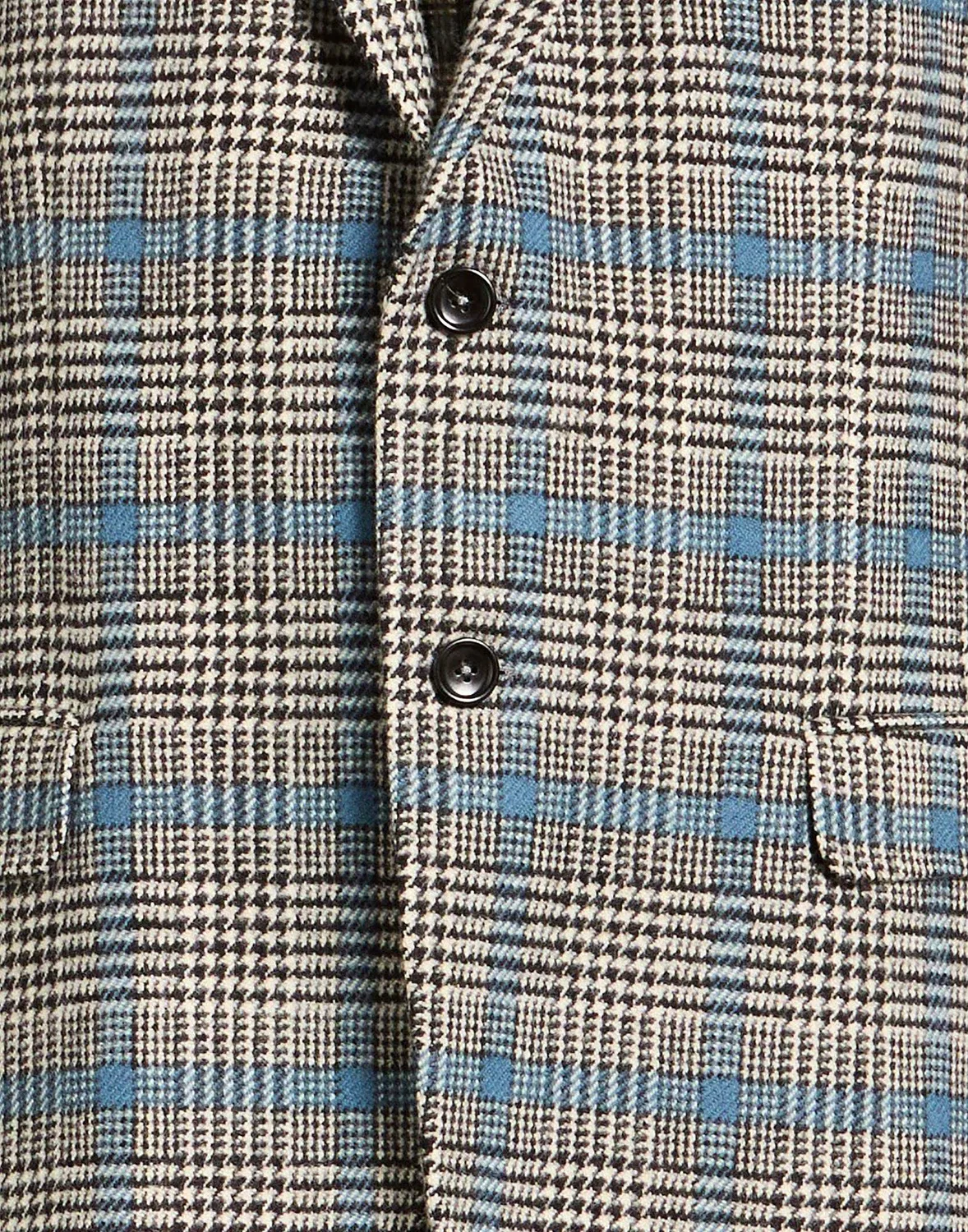 Однобортный пиджак Gucci шерстяной Glen Plaid, черный — фото 4