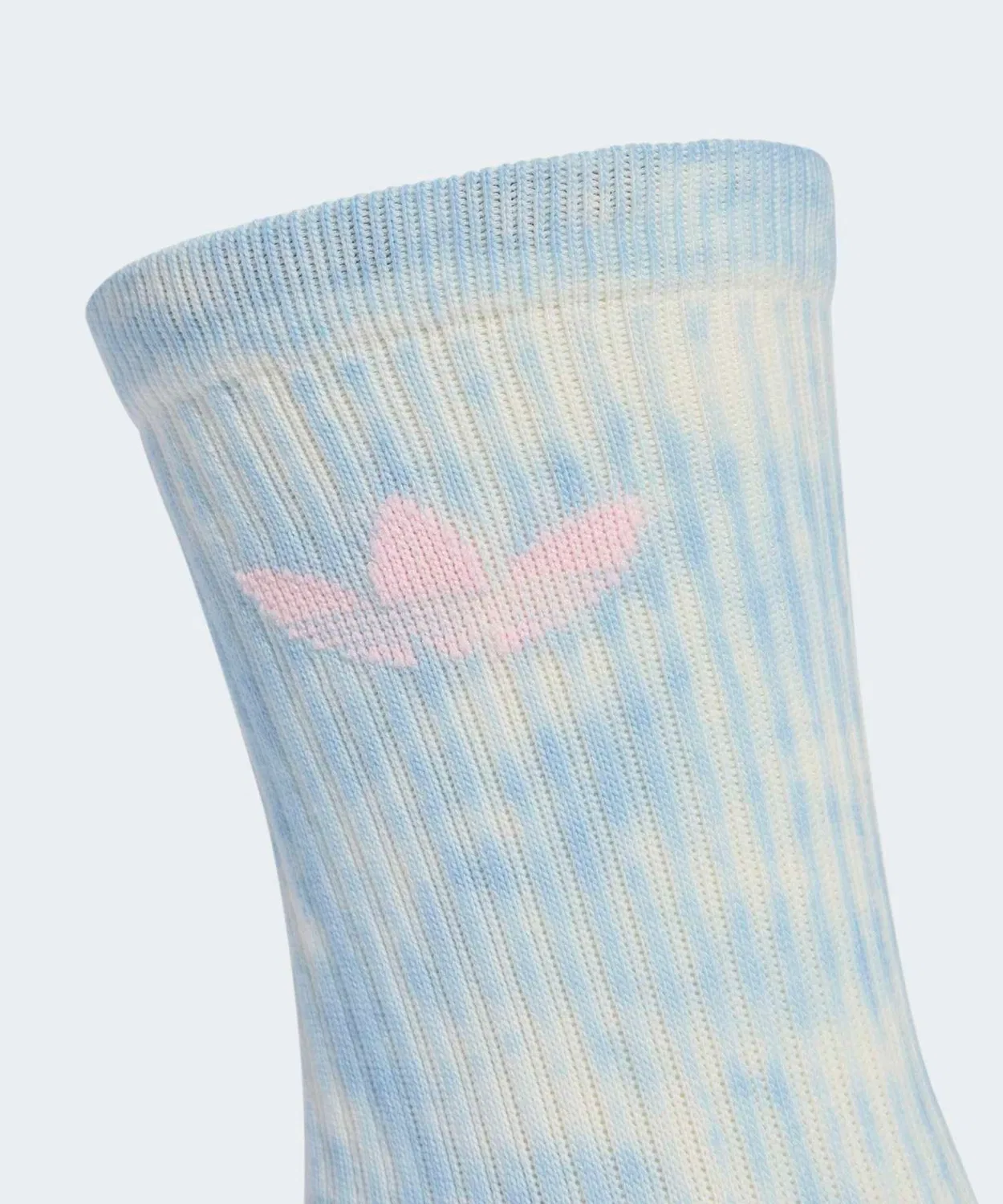 Комплект носков с принтом тай-дай 3 пары, модель Tie Dye Crew Socks Adidas, Blue — фото 4