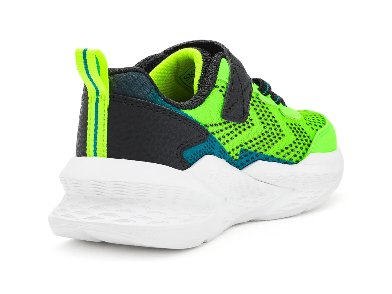 Детские кроссовки для мальчиков светящиеся Meteor-Lights 2.0 401490L Skechers, Green — фото 3