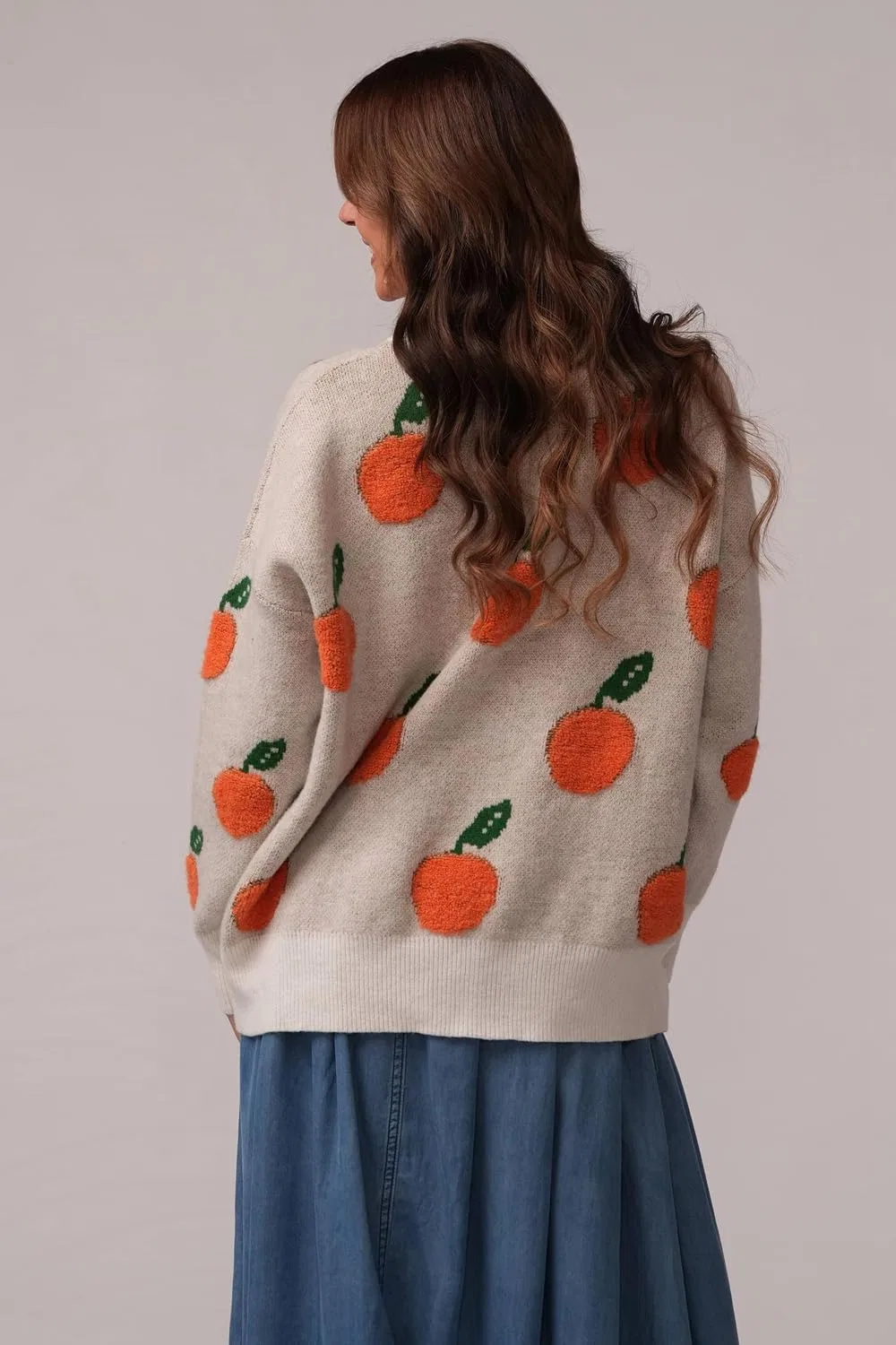 Женский свитер с длинным рукавом, Orange You Cozy Sweater, мультиколор — фото 3