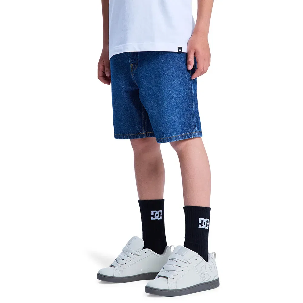 Шорты джинсовые свободного кроя Dc Shoes, синий — фото 3