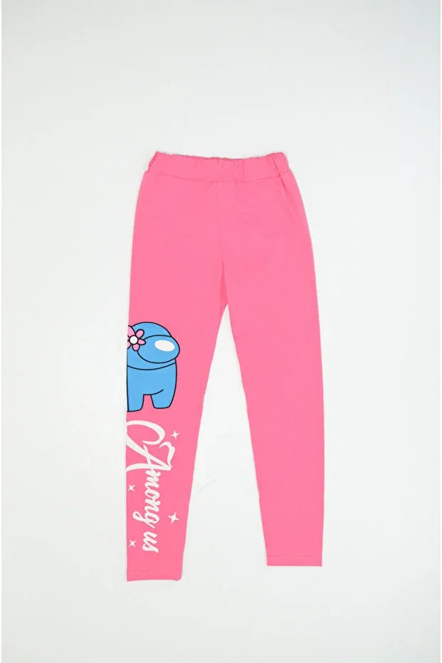 Детские леггинсы для девочек с принтом Baby Slon Kids Clup, Pink