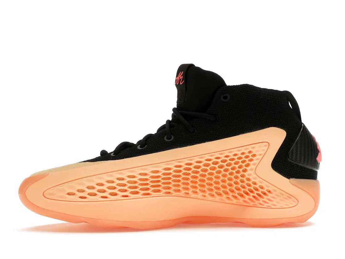 Детские кроссовки с перфорированными вставками Adidas AE 1, Acid Orange/Core Black/Acid Red — фото 3