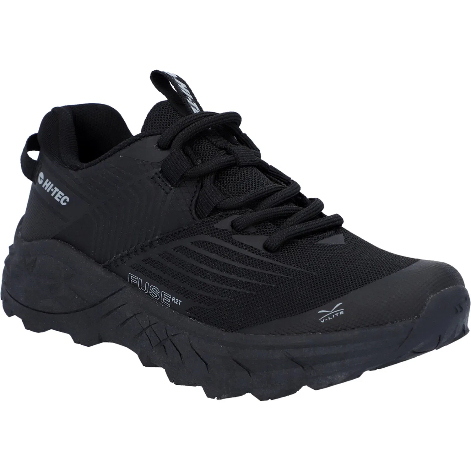 Детские кроссовки с защитой пальцев и пятки Hi-Tec, Black/Ultimate Gray — фото 2