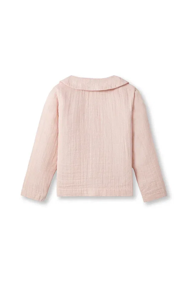 Детская рубашка для мальчиков хлопковая Petit Coral, Pink — фото 2
