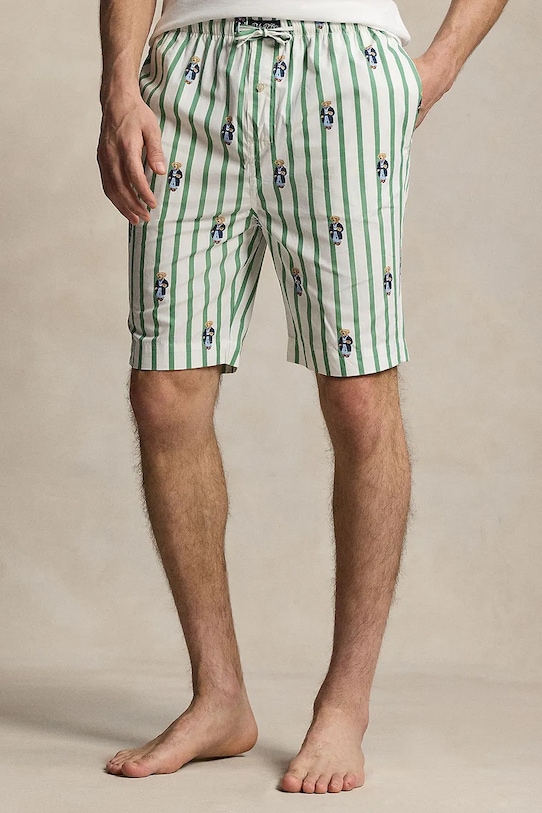 

Хлопковые пижамные шорты Polo Ralph Lauren, бежевый