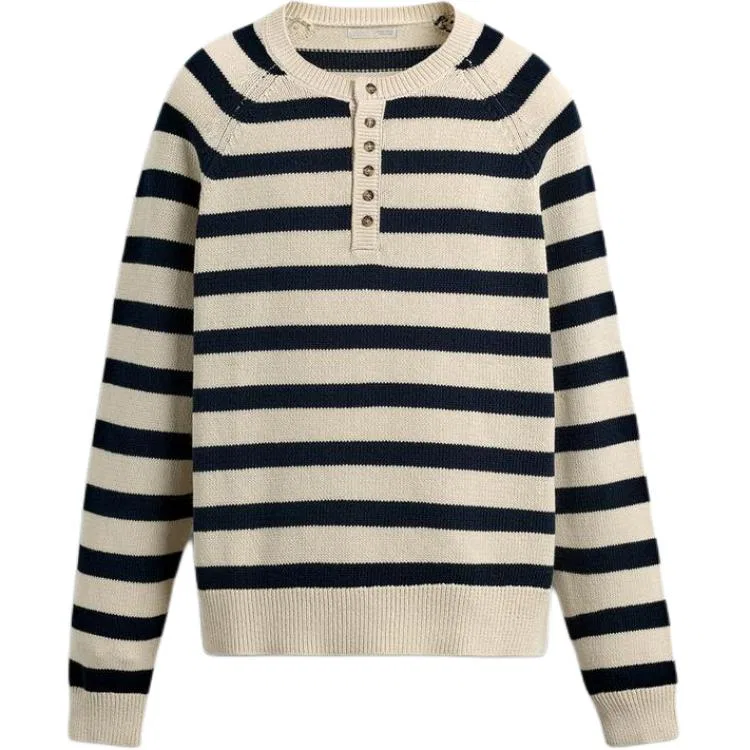 Мужской свитер в полоску с круглым вырезом ZARA, Stripes