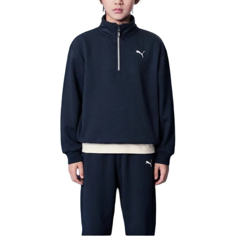 Детская толстовка с воротником-стойкой PUMA, Dark Blue A81622