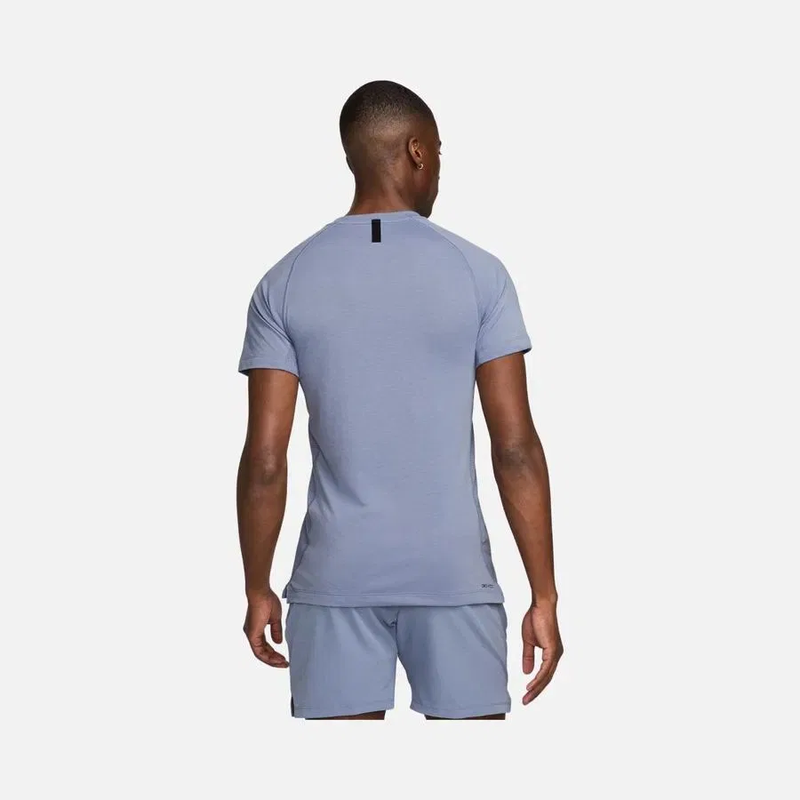 Футболка спортивная с коротким рукавом Flex Rep Dri-Fit Nike, Сине-черный — фото 4