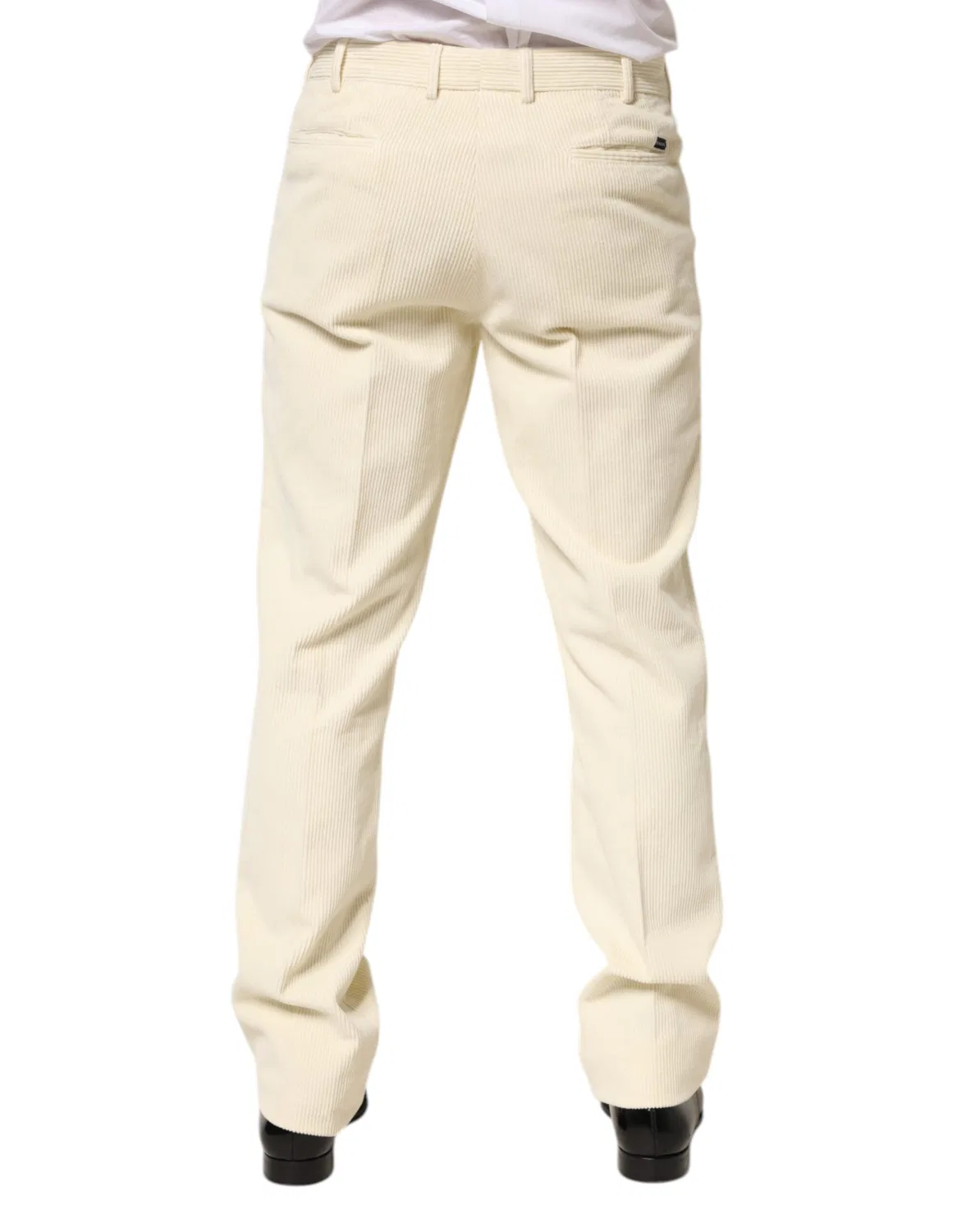 Мужские брюки прямого кроя из хлопкового вельвета Corduroy Pants Burberry, Beige — фото 4