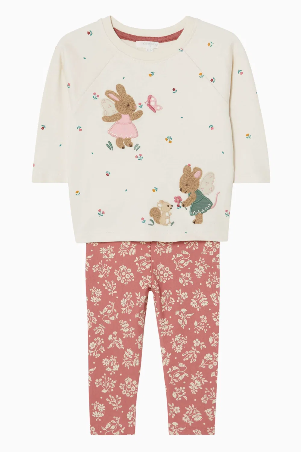 Футболка с принтом Little Fairy Print Purebaby — фото 2
