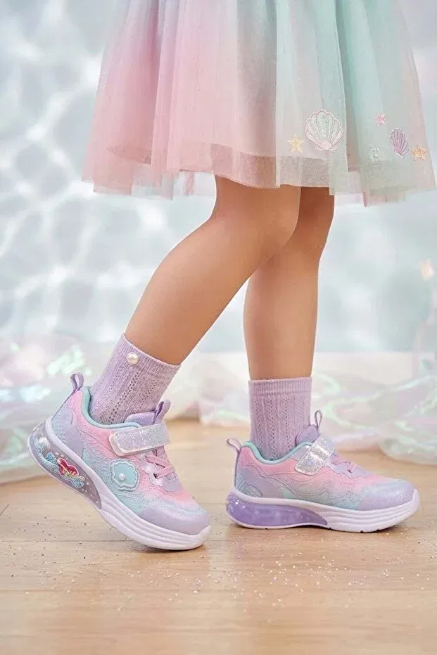 Детские туфли для девочек с липучкой Pepino Kids, Lilac