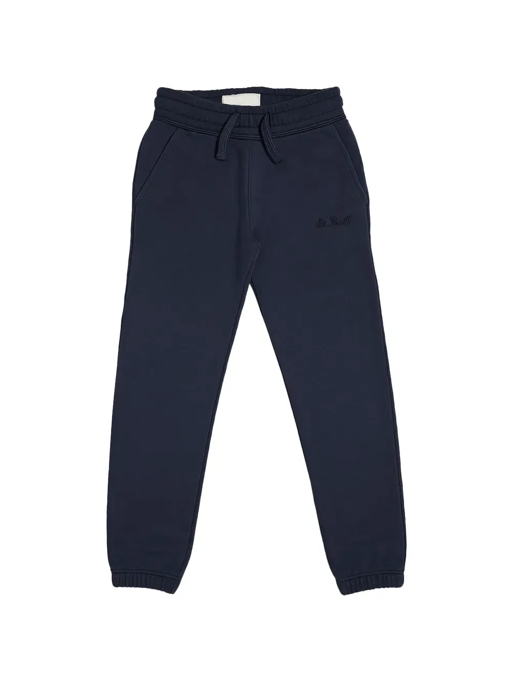 Спортивные брюки с кулиской и вышитым логотипом MC2 Saint Barth Kids, синий