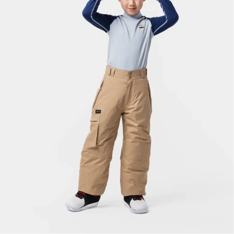 Детские лыжные штаны утепленные Milk Tea DECATHLON 500 Collection, Milk Tea — фото 4