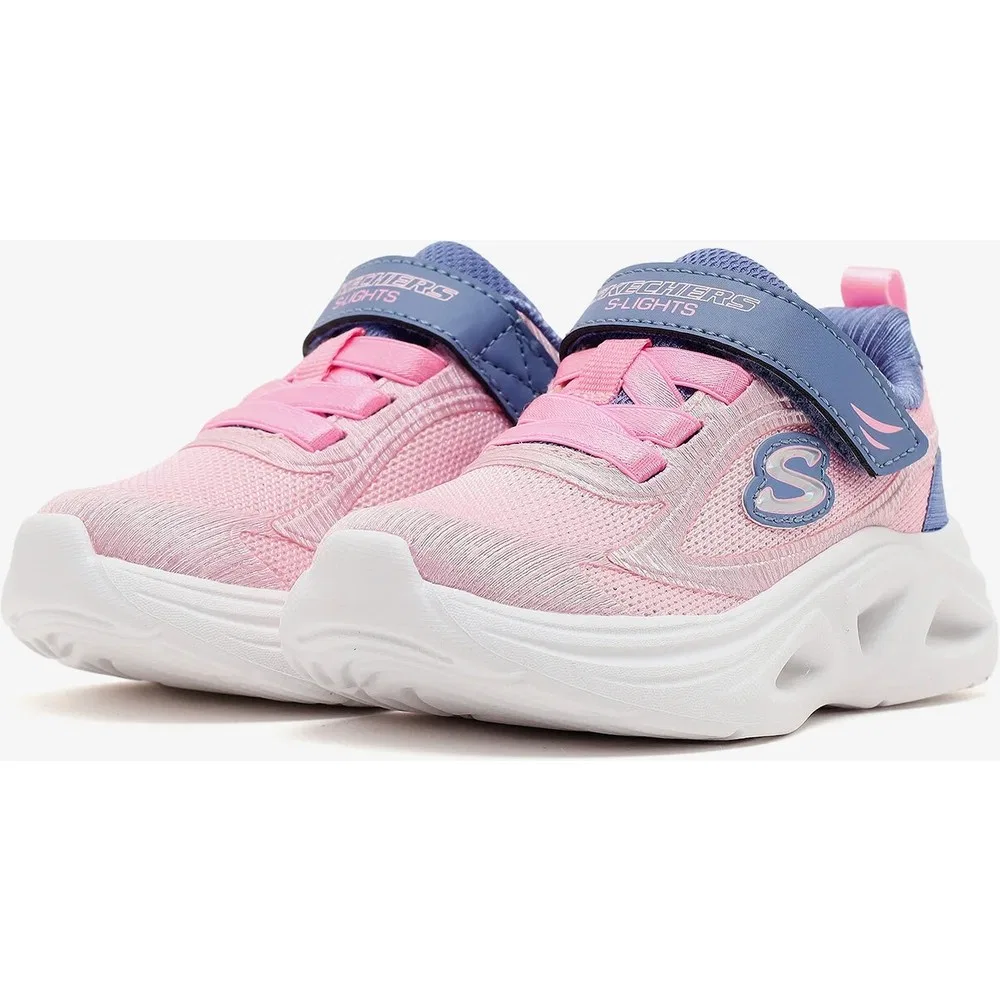 Детские кроссовки для девочек со светодиодной подсветкой Sola Glow 2.0 Skechers, Grey — фото 3