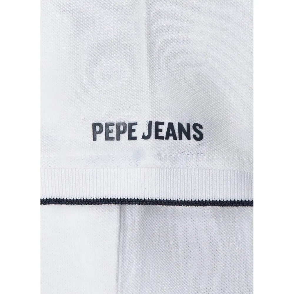 Пикейная рубашка поло с коротким рукавом Hayden Pepe Jeans, белый — фото 4