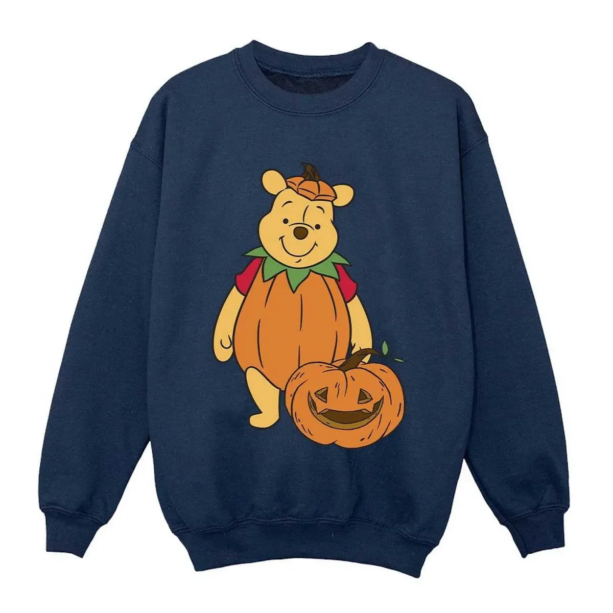Свитшот с принтом Pumpkin Halloween Winnie The Pooh, Navy