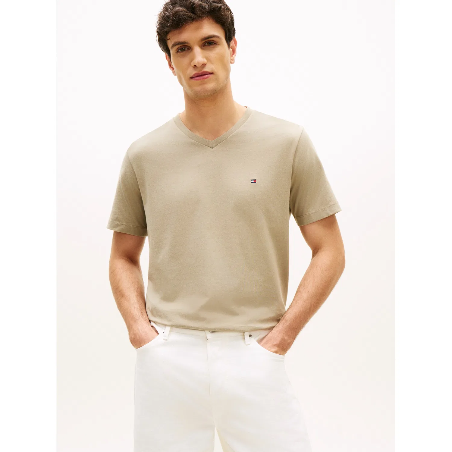 Мужская V-образная футболка regular fit Tommy Hilfiger, Keystone