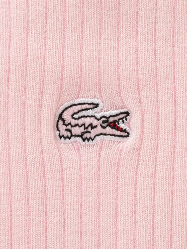 Носки женские LACOSTE Pink, с открытым носком — фото 2