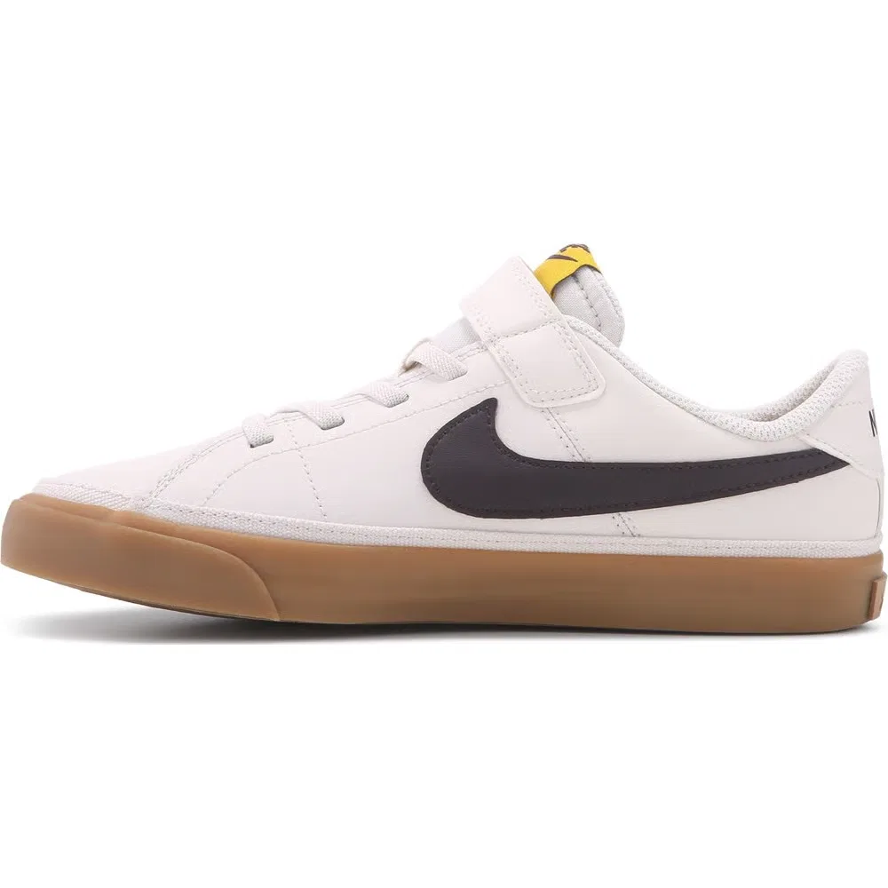Детские низкие кроссовки Court Legacy Nike, Tan/Black/Gum — фото 3