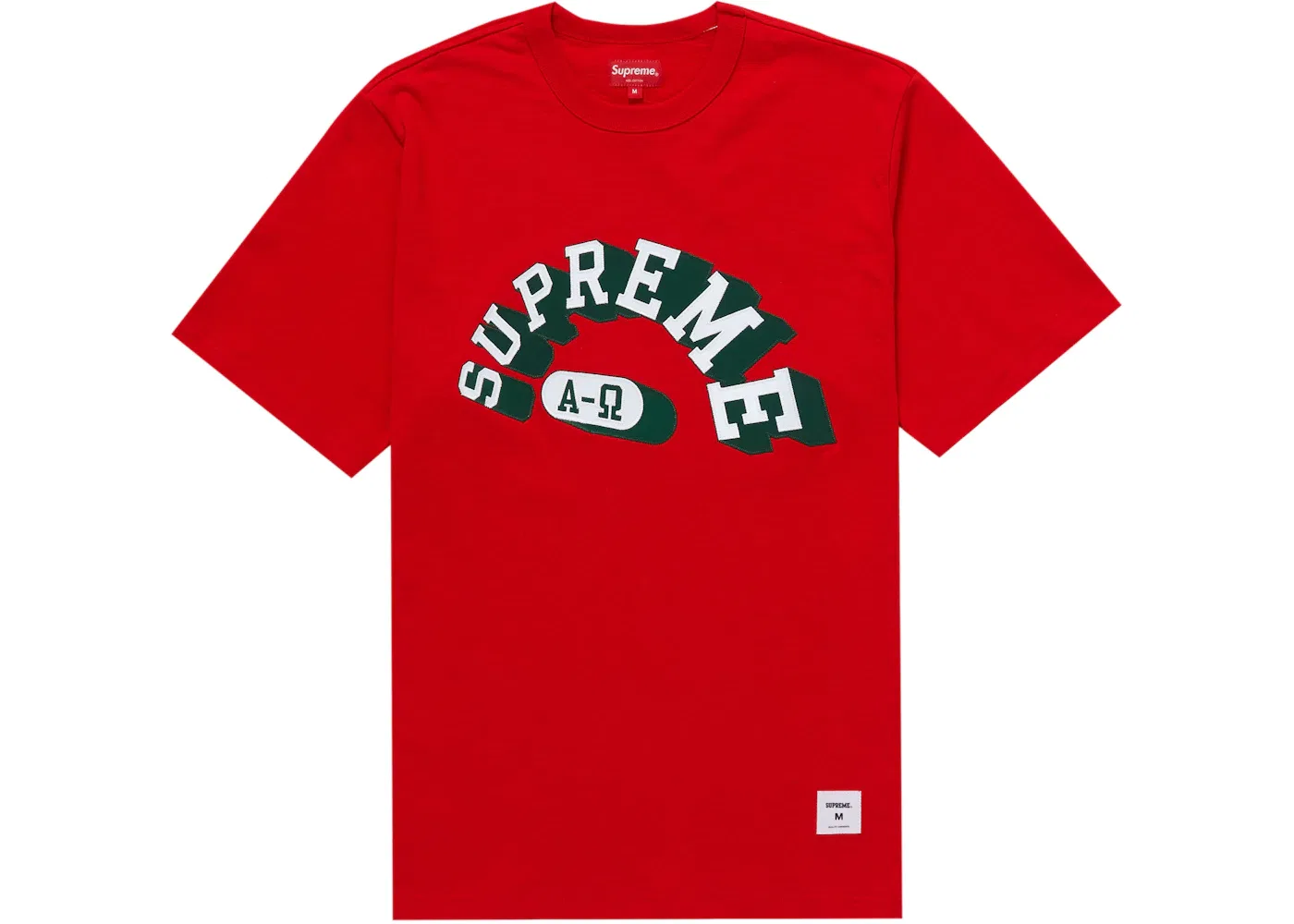 Мужская футболка Supreme Alpha Omega S/S Top Red, Red