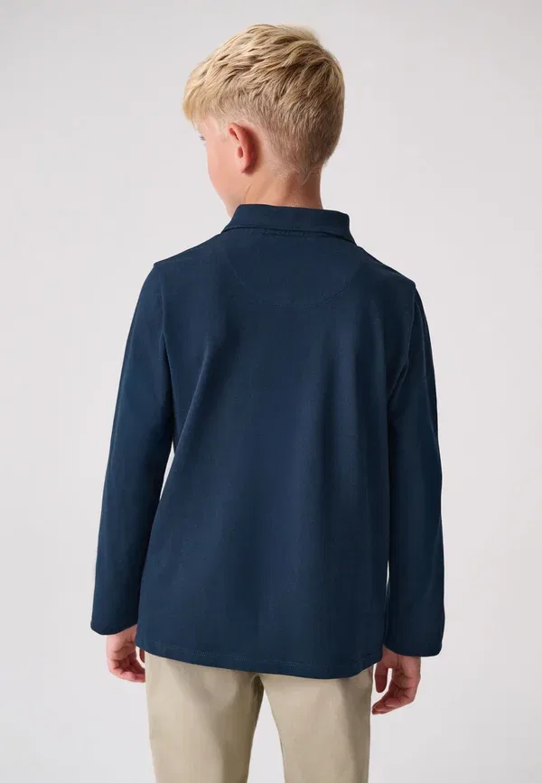 Футболка с длинным рукавом из 100% хлопка, Paul Smith Junior, Navy Blue, темно-синий — фото 3