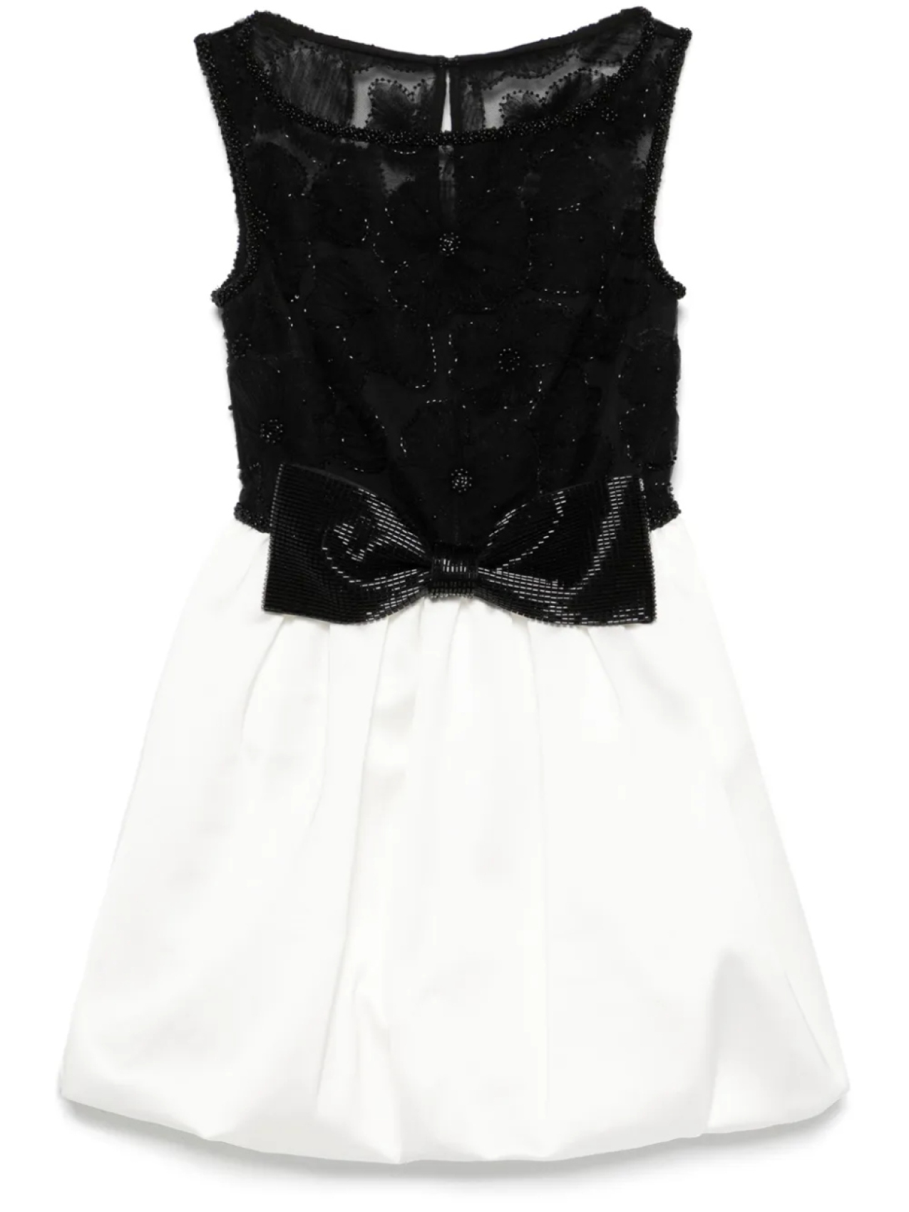 

Мини-платье из тюля Self-Portrait, черный