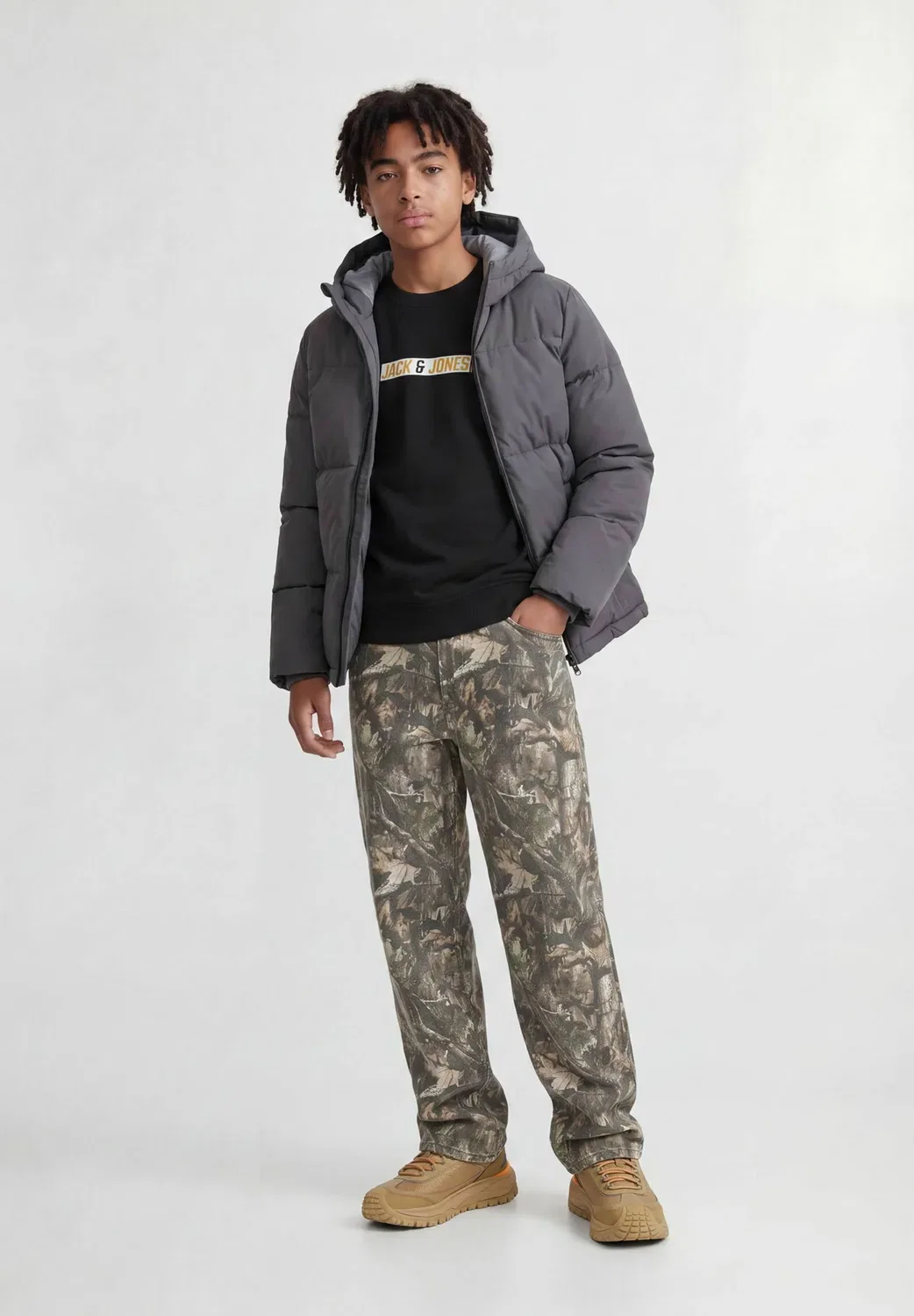 Толстовки для подростков - толстовка Jack & Jones Junior, Black