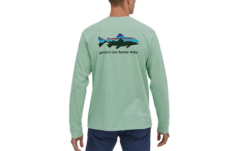 Мужская футболка с принтом Responsibili Tee Patagonia, Black/BLK — фото 4