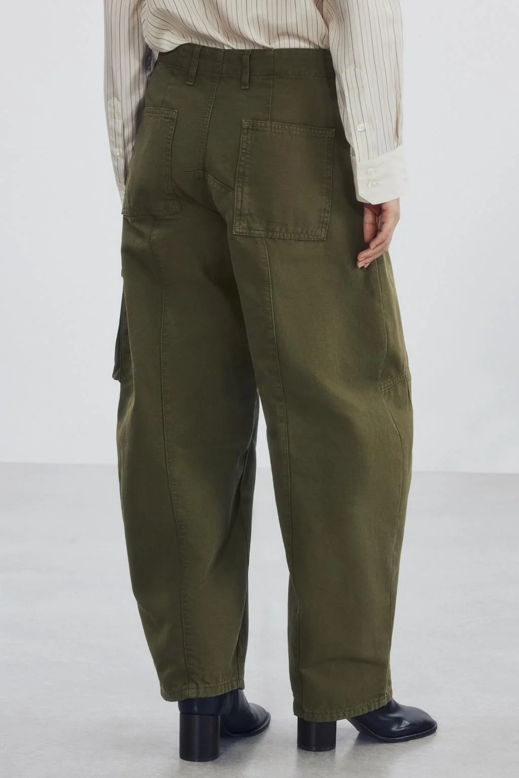 Брюки Zara Cargo ZW Collection, хаки — фото 2