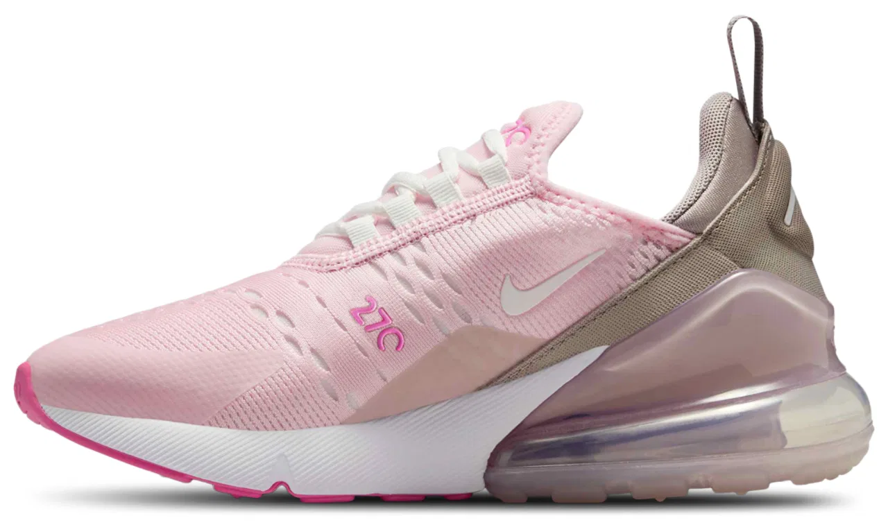 Кроссовки для мальчиков Air Max 270 AC Nike, цвет Pink Foam/Summit White — фото 2