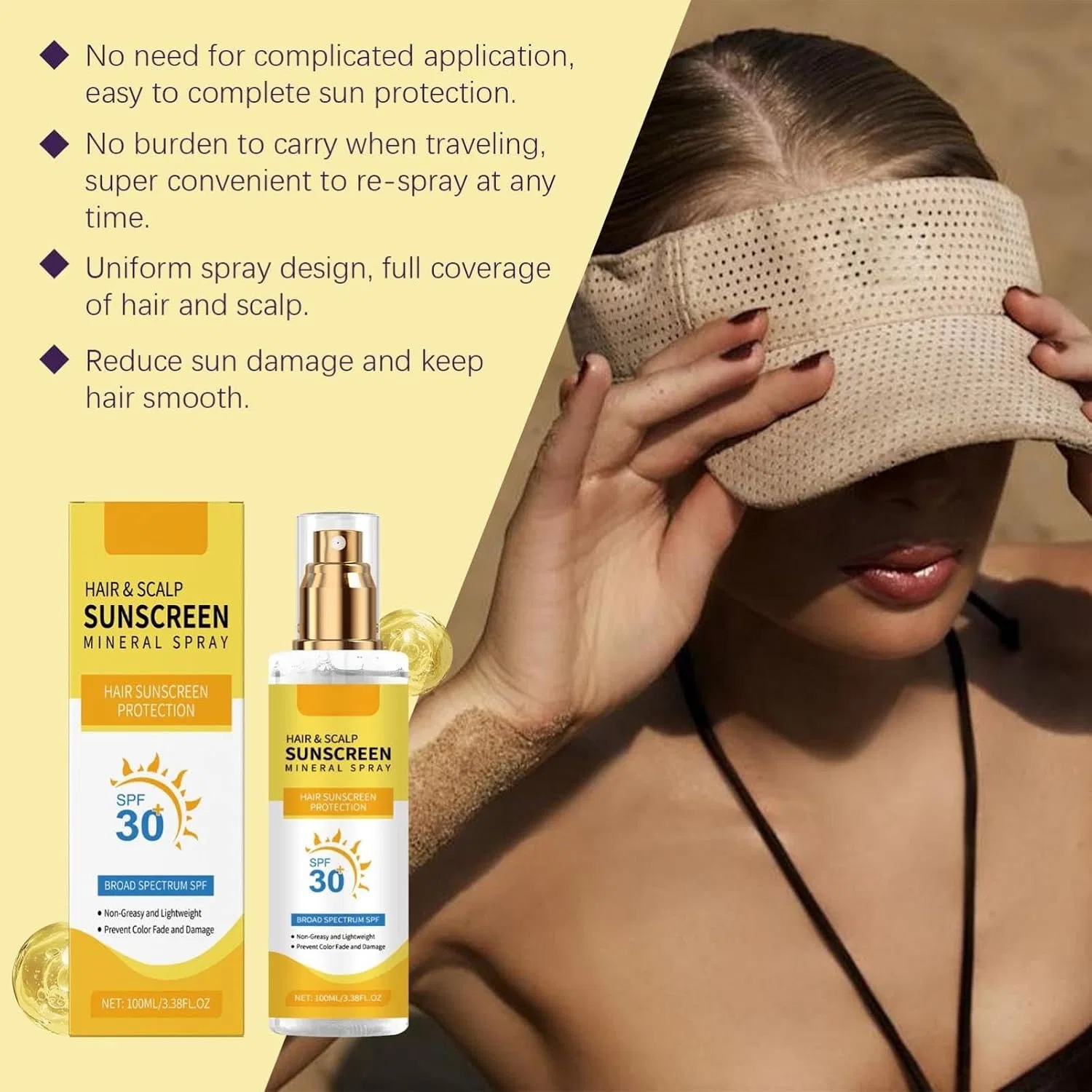 Спрей для защиты кожи головы SPF 30, Generisch, Pack of 1 — фото 4
