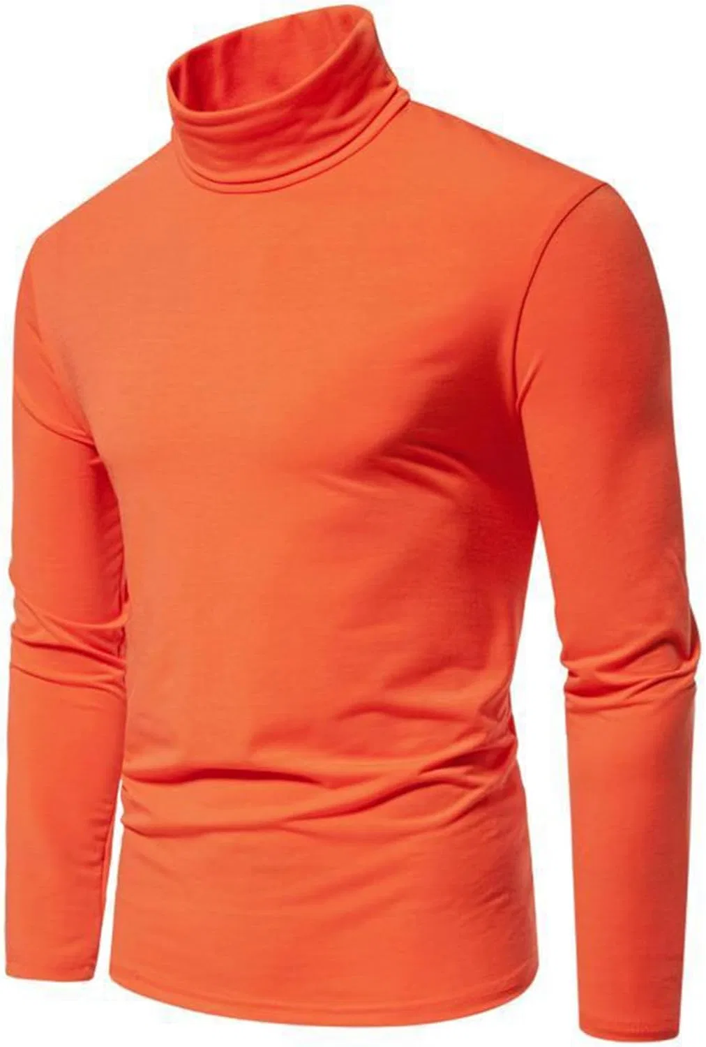 Мужская водолазка с длинным рукавом Slim Fit, Orange — фото 2