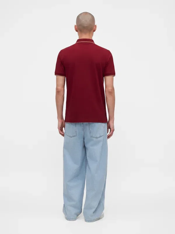 Футболка поло Emporio Armani, мерло — фото 3