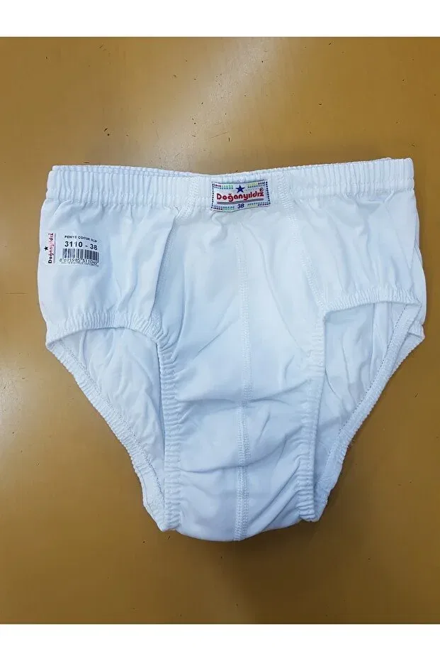 Детские трусы для мальчиков хлопковые комплект из 3 штук Doğanyildiz, White