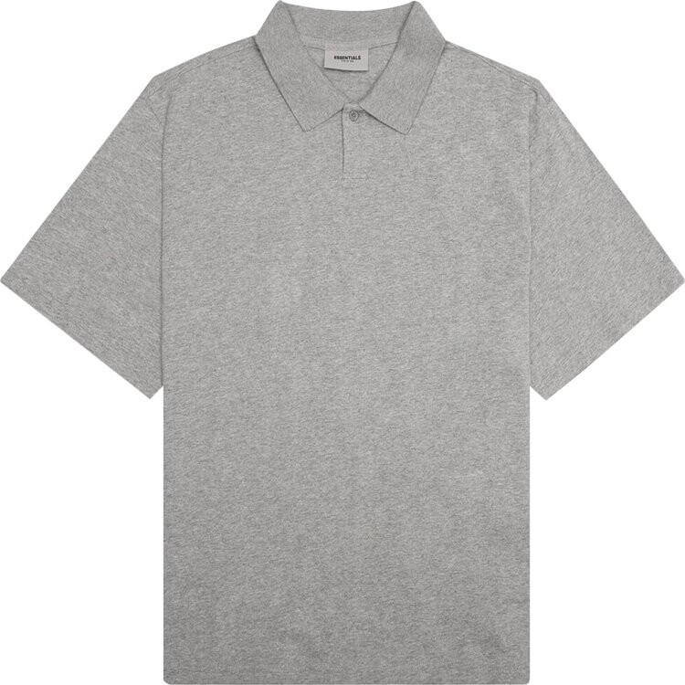 

Рубашка Fear of God Essentials Short-Sleeve Polo Shirt 'Oatmeal', серый